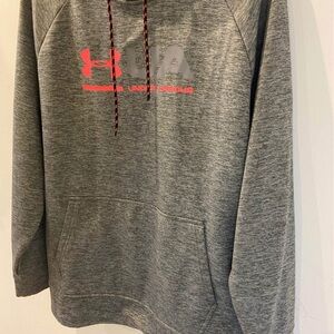Under Armour Gray Sweatshirt with Red Logo